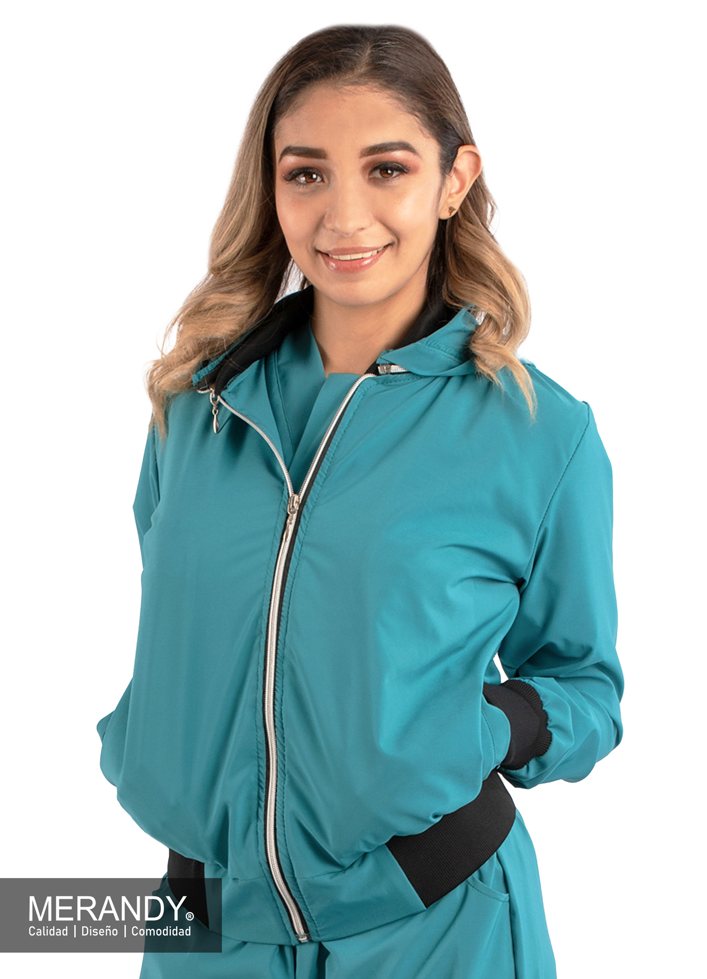 Chamarra minimalista con Gorra Unisex Antifluido