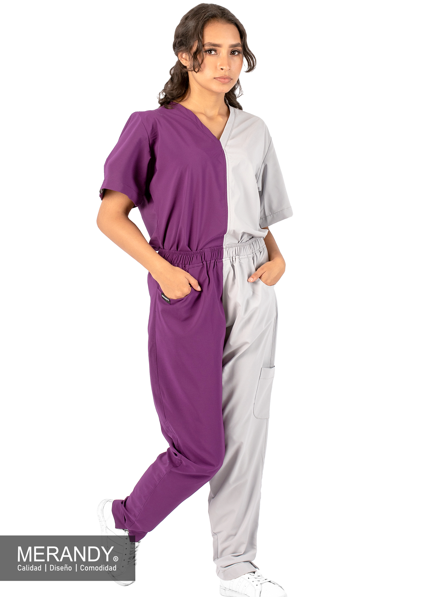 Bicolor Antifluid Lady Scrub