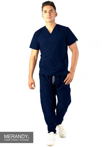 Scrub Cardigan Antifluido Caballero