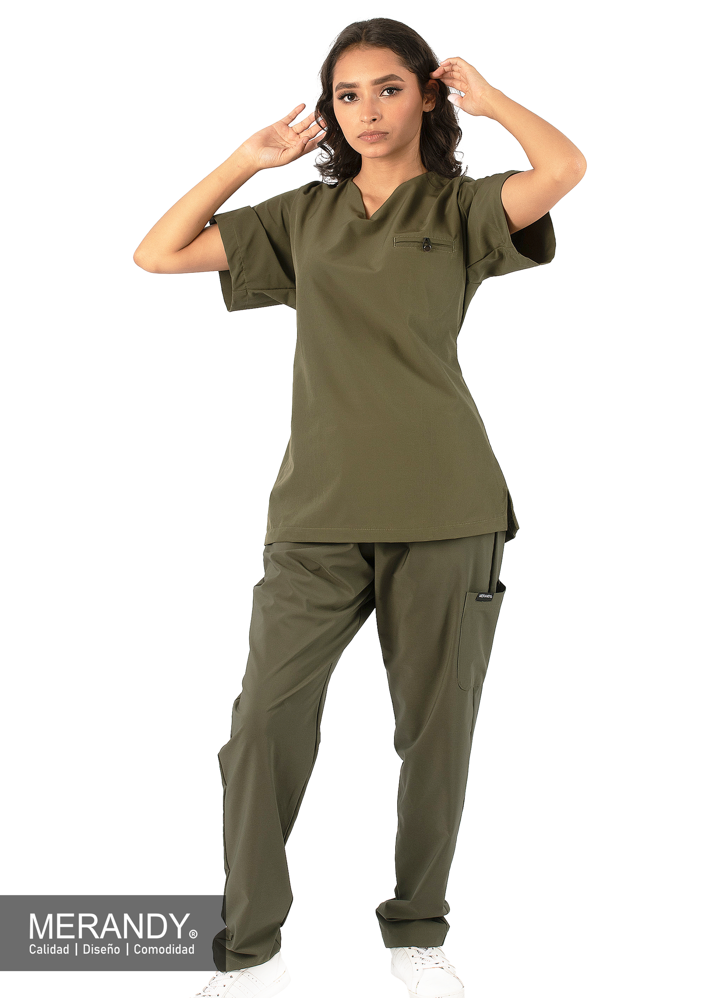 Scrub Militar Antifluido Dama